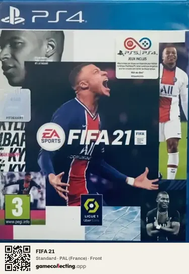 FIFA 21 PlayStation 4, France box front