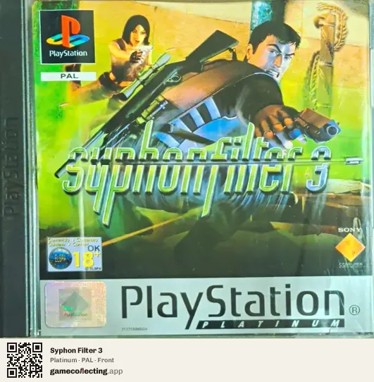 Syphon Filter 3 PlayStation, PAL box front
