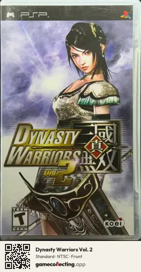 Dynasty Warriors Vol. 2 PlayStation Portable, NTSC box front
