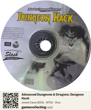 Advanced Dungeons & Dragons: Dungeon Hack Computer, NTSC disc