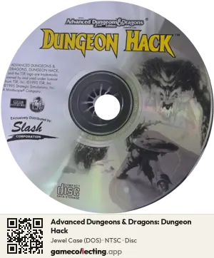 Advanced Dungeons & Dragons: Dungeon Hack Computer, NTSC disc
