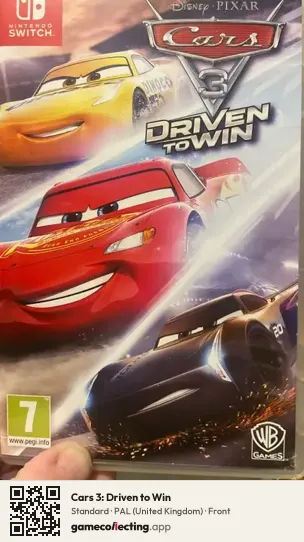 Cars 3: Driven to Win Nintendo Switch, United Kingdom box front