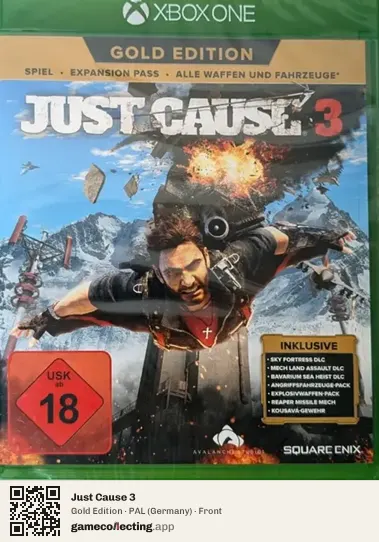 Just Cause 3 Xbox One, Germany box front