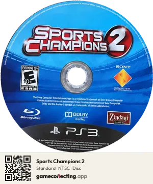 Sports Champions 2 PlayStation 3, NTSC disc