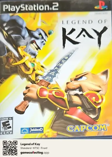 Legend of Kay PlayStation 2, NTSC box front