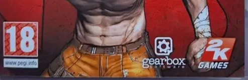 Borderlands, the PEGI square on its front