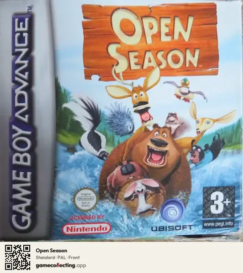 Open Season Game Boy Advance, PAL box front