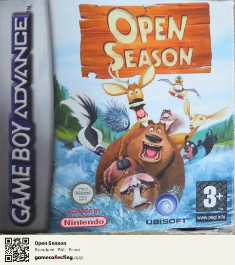 Open Season Game Boy Advance, PAL box front