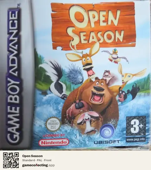 Open Season Game Boy Advance, PAL box front