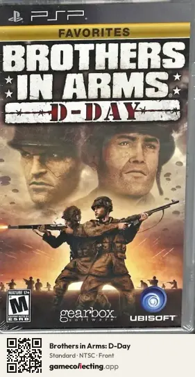 Brothers in Arms: D-Day PlayStation Portable, NTSC box front