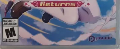 Gal*Gun Returns, the ESRB box on its front