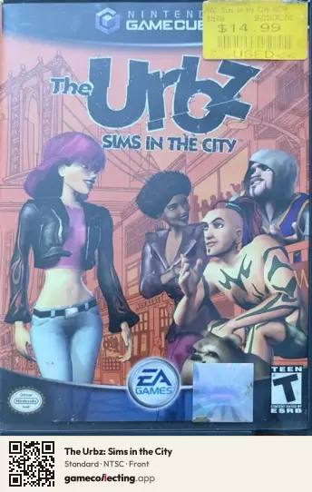 The Urbz: Sims in the City Nintendo GameCube, NTSC box front