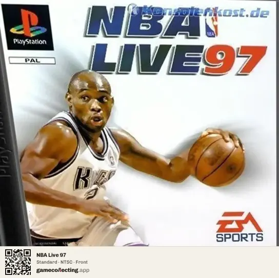 NBA Live 97 PlayStation, NTSC box front