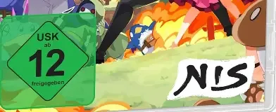 Disgaea Mayhem, the USK square on its front