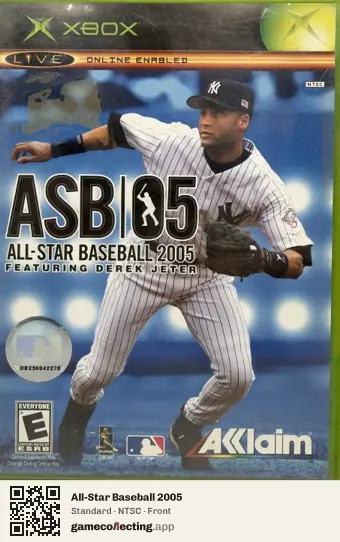 All-Star Baseball 2005 Xbox, NTSC box front