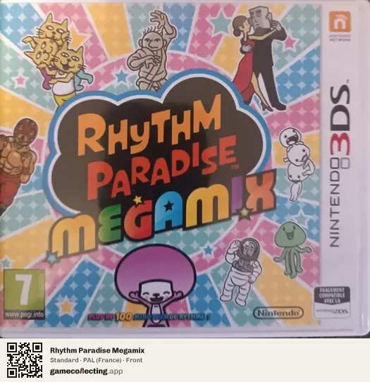 Rhythm Paradise Megamix Nintendo 3DS, France box front
