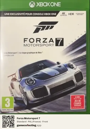 Forza Motorsport 7 Xbox One, France box front