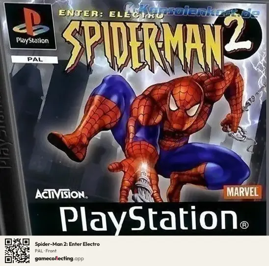 Spider-Man 2: Enter Electro PlayStation, PAL box front