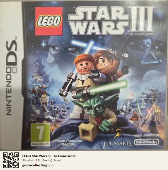 LEGO Star Wars III: The Clone Wars Nintendo DS, France box front