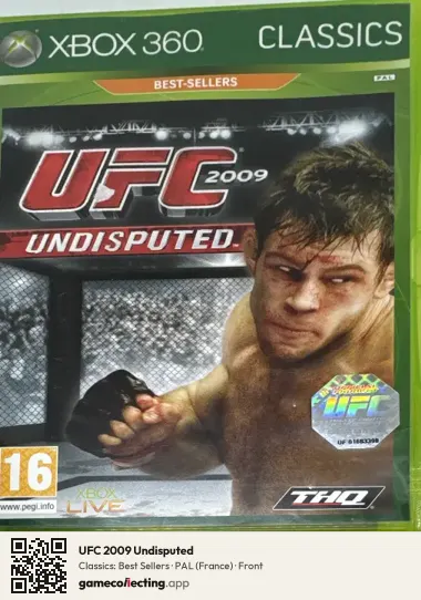 UFC 2009 Undisputed Xbox 360, France box front