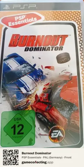 Burnout Dominator PlayStation Portable, Germany box front