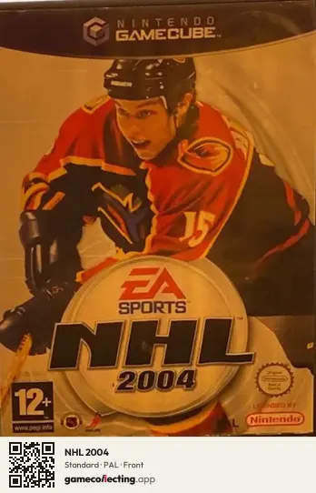 NHL 2004 Nintendo GameCube, PAL box front