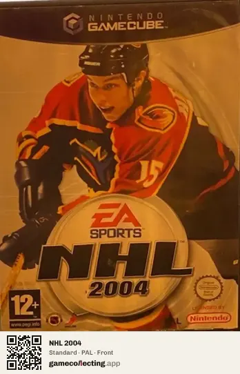 NHL 2004 Nintendo GameCube, PAL box front