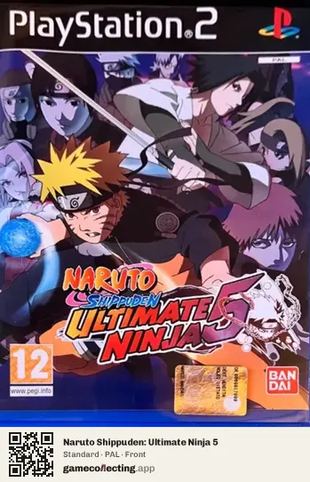 Naruto Shippuden: Ultimate Ninja 5 PlayStation 2, PAL box front