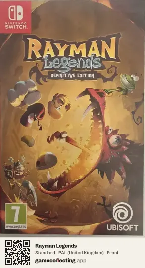 Rayman Legends Nintendo Switch, United Kingdom box front