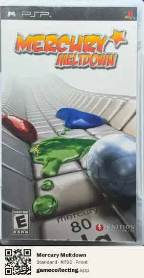 Mercury Meltdown PlayStation Portable, NTSC box front
