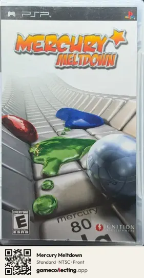 Mercury Meltdown PlayStation Portable, NTSC box front