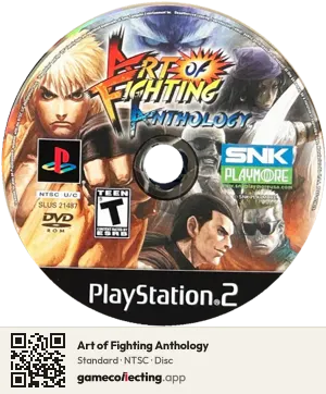Art of Fighting Anthology PlayStation 2, NTSC disc