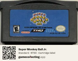 Super Monkey Ball Jr. Game Boy Advance, NTSC cartridge label