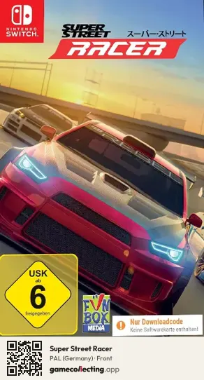 Super Street Racer Nintendo Switch, Germany box front