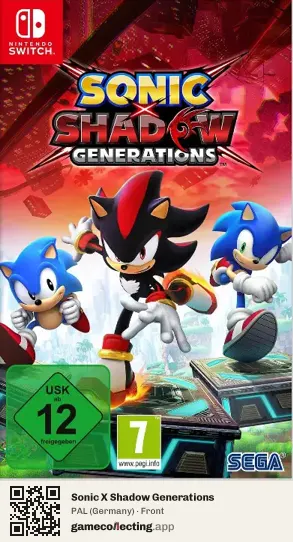 Sonic X Shadow Generations Nintendo Switch, Germany box front