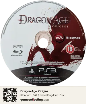 Dragon Age: Origins PlayStation 3, PAL disc