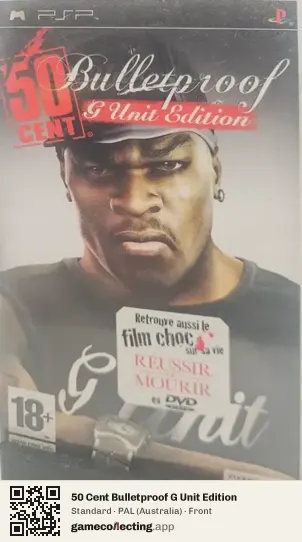 50 Cent Bulletproof G Unit Edition PlayStation Portable, Australia box front