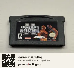 Legends of Wrestling II Game Boy Advance, NTSC cartridge label