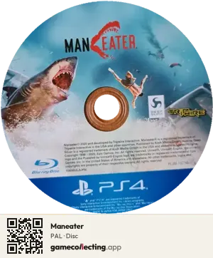 Maneater PlayStation 4, PAL disc