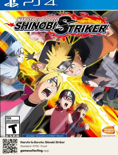 Naruto to Boruto: Shinobi Striker PlayStation 4, NTSC box front