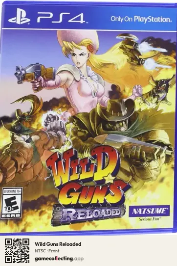 Wild Guns Reloaded PlayStation 4, NTSC box front