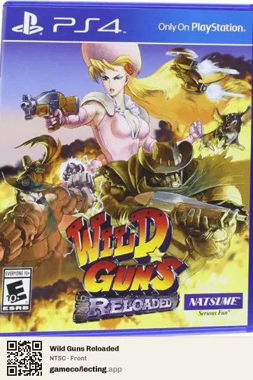 Wild Guns Reloaded PlayStation 4, NTSC box front