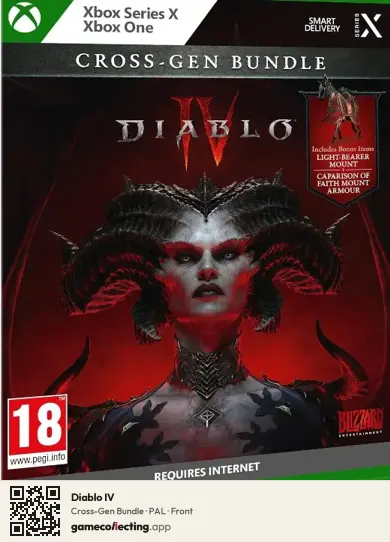 Diablo IV Xbox Series X, PAL box front