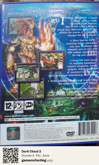 Dark Cloud 2 PlayStation 2, PAL box back