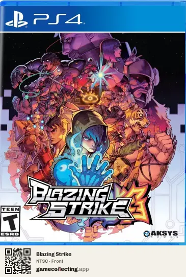 Blazing Strike PlayStation 4, NTSC box front