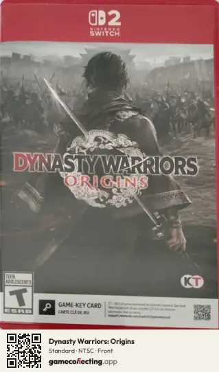 Dynasty Warriors: Origins Nintendo Switch 2, NTSC box front