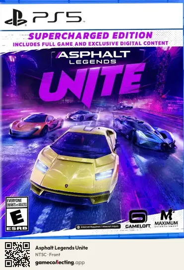Asphalt Legends Unite PlayStation 5, NTSC box front