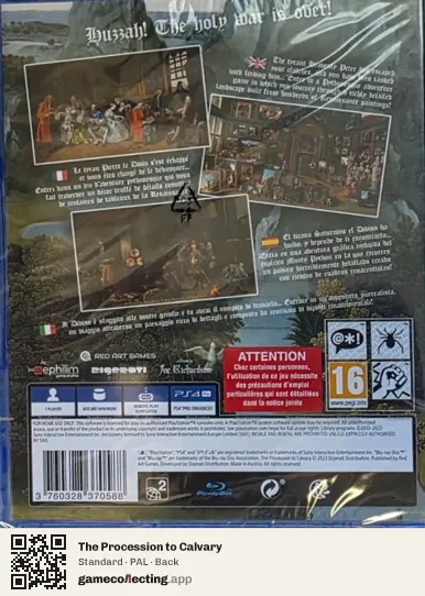 The Procession to Calvary PlayStation 4, PAL box back