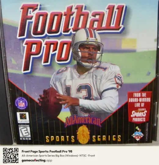 Front Page Sports: Football Pro '98 Computer, NTSC box front