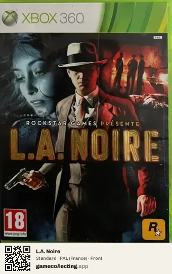 L.A. Noire Xbox 360, France box front